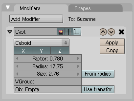 Modificador Cast 1