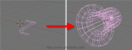 Modificador Lathe no Blender 3D