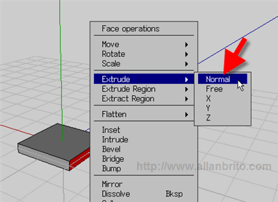 Wings 3D - Extrude