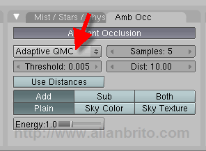Blender QMC - Ambient Occlusion