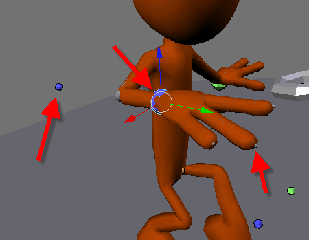 Personagem animação - Braços e mãos
