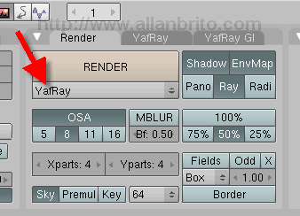 Painel Scene do Blender