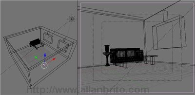 Cena de teste no Blender