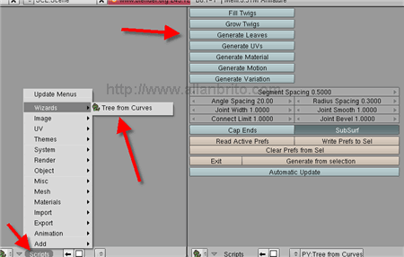 Blender SVN - Gerador de Árvores