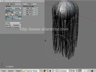 Blender 3D - Partículas para cabelo digital