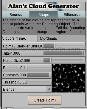 Cloud Generator - Shape
