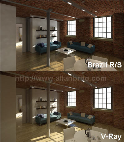 Comparação entre V-Ray e Brazil R/S