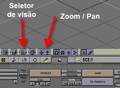 Blender 1.6 - Botões