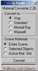 Script 3ds Max - Converter VRay Mental Ray Maxwell Render