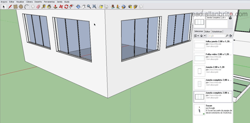 SketchUp-Curso-Janelas