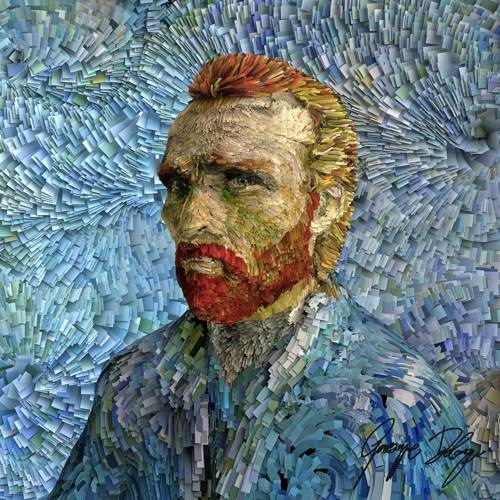 Van Gogh em 3d usando Blender