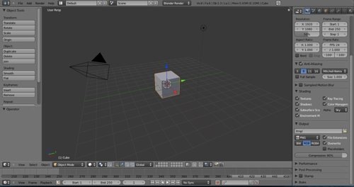 Blender 2.5 interface