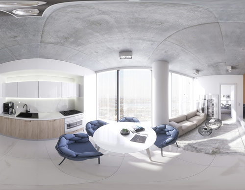 Panoramas em 360 graus para arquitetura