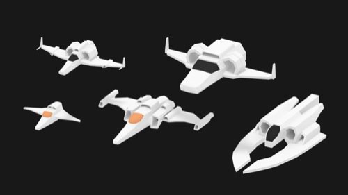 naves em lowpoly