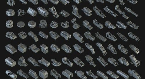 414 modelos 3D gratuitos do tipo Kitbash