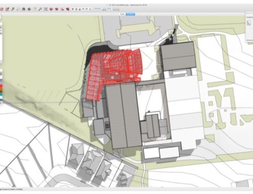 Projeto de arquitetura: Centro artístico projetado com SketchUp