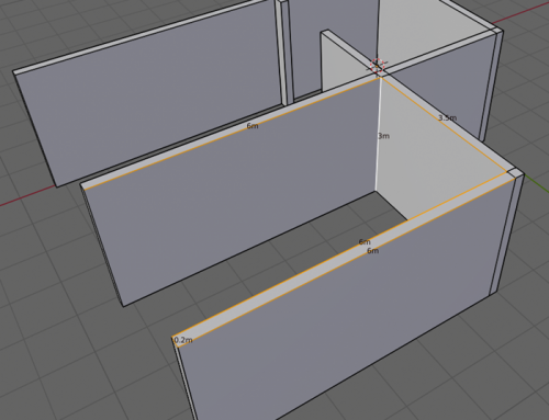 Modelagem para arquitetura: Dimensões no Blender 2.8